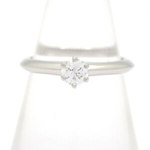 Tiffany & Co. Solitaire Ring Pt950 Diamond